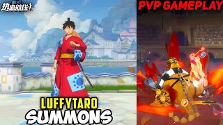 SUMMONS LUFFYTARO amp PVP GAMEPLAY FIRST TIME  One Piece Fighting Path [upl. by Fesoj959]