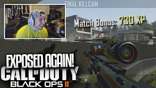 CAUGHT WITH AIMBOT AGAIN  BO2 Aimbot Trickshots w Reactions [upl. by Artied812]