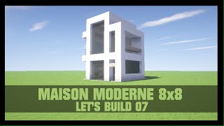 TUTO  COMMENT CONSTRUIRE UNE MAISON MODERNE 8X8 DANS MINECRAFT [upl. by Llennahc227]