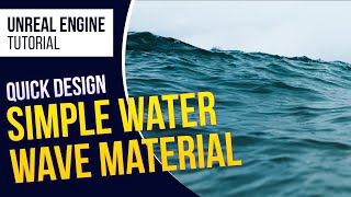 UE4 Water Wave l Unreal Engine 426 Tutorial [upl. by Eulau]