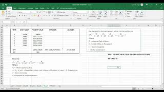 NPV amp IRR Calculation in excel  Financial Management amp Corporate Finance by Amrita Mam [upl. by Tavis936]