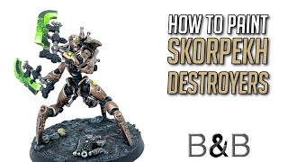 How to paint a Skorpekh Destroyer [upl. by Pearline984]