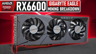 RX6600 Eagle Mining Hashrate Overclock Settings amp Profitability [upl. by Rahman100]