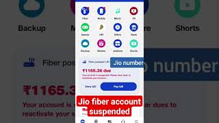 Jio fiber account suspended solution [upl. by Aramois]