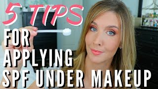 APPLYING SUNSCREEN ON FACE for EASIER MAKEUP APPLICATION  5 TIPS TO END YOUR SPF STRUGGLES [upl. by Brag]