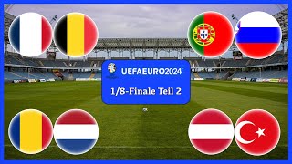 EM 2024  Prognose I 18Finale 22 I Alle Spiele alle Tore I Deutsch EAFC 24 FULL HD [upl. by Carmella]