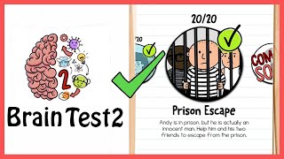 Brain Test 2 Tricky Stories PRISON ESCAPE All Levels 120 Solution or Walkthrough [upl. by Merri]