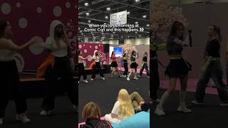 This happened at Comic Con 👀 kpop kpopinpublic dancecover badvillain shorts NEBULALondon [upl. by Senaj]