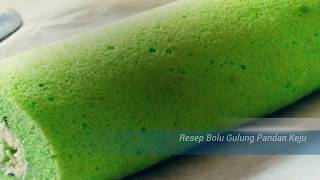 Resep Bolu Gulung Pandan Keju [upl. by Chemosh259]