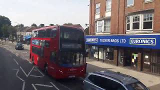 Full Route Visual  London Bus Route 252 Hornchurch Town Centre to Collier Row [upl. by Netsud]