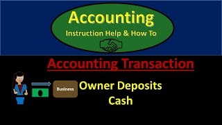 20010 Owner Deposits Cash Journal entry [upl. by Wolpert]