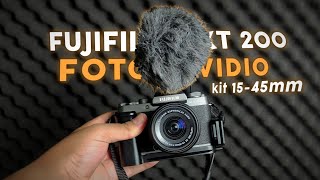 REVIEW HASIL FOTO amp VIDEO FUJIFILM XT 200  KIT 1545mm  KAMERA UNTUK CONTENT CREATOR [upl. by Etnaed]