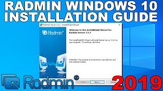 How to Install Radmin Server and Viewer and How to Connect 2019 Guide [upl. by Retsek]