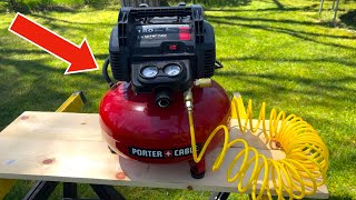 PORTER CABLE Pancake Air Compressor  WATCH Before You Buy [upl. by Ricoriki]