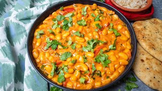 White Bean Curry Recipe [upl. by Kcirednek]