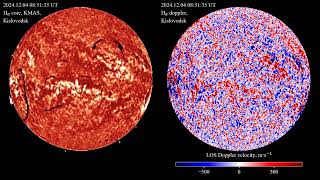 Hα 20241204  Spectroheliograph Data [upl. by Leaper5]