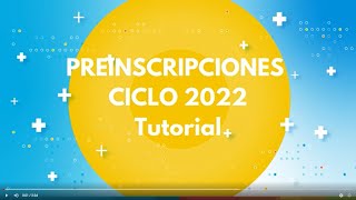 PREINSCRIPCIONES 2022 Tutorial [upl. by Meldon]