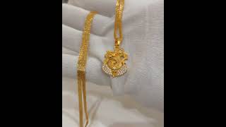 Latest Daily Wear Gold Chain Design  Gold Chain Gold Pendant Set viralshorts ytshorts [upl. by Liane]