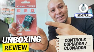 Unboxing  Review  Controle Copiador ou Clonador  Solutech Eletrônicos [upl. by Lozar]