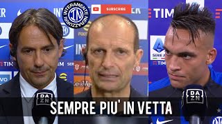 Intervista postpartita Inzaghi Allegri Lautaro InterJuventus 10  Sintesi dallo stadio [upl. by Kavita104]