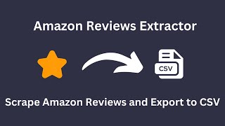 How to scrape and export Amazon customer reviews and export to CSV 2024 [upl. by Westberg143]