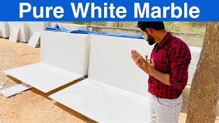 Makrana Albeta Pure White  Pure White Marble  Super White Marble  8769981030 [upl. by Adnoel36]