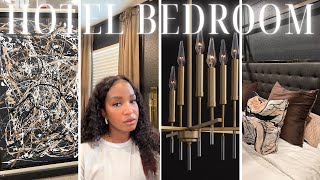 Turning my master bedroom into a luxury hotel suite part 1  Interior designer Bedroom makeover [upl. by Eudosia]