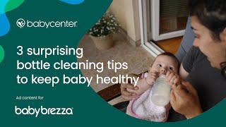 3 surprising bottle cleaning tips to keep baby healthy  Ad Content for Baby Brezza [upl. by Yzzik]