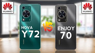 Huawei Nova Y72 4G Vs Huawei Enjoy 70 4G [upl. by Akemahc]