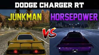 Junkman vs Horsepower  Dodge Charger RT  Need for Speed Most Wanted vs Carbon [upl. by Larianna]