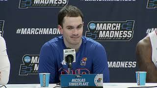 Kansas First Round Postgame Press Conference  2024 NCAA Tournament [upl. by Errehs]