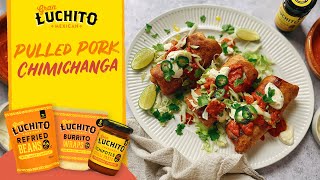 How To Make Chimichangas With Pulled Pork  Gran Luchito [upl. by Allecram]