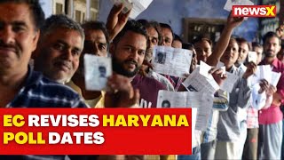 Assembly Polls  EC Revises Haryana Poll Dates to Honor Bishnoi Festival  NewsX [upl. by Eolcin]