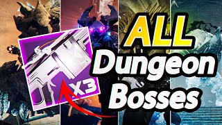 New VS Chill Inhibitor Vs ALL Dungeon Bosses  One Phase All Bosses  Destiny 2 Revenant [upl. by Astred]