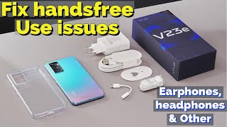 How to use Headphone and Handsfree in Vivo V23e  Vivo V23e and vivo other mobiles earphone setting [upl. by Syla]