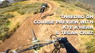 Thredbo Cannonball Festival DH Course Preview With Kye AHern amp Tegan Cruz [upl. by Sliwa]