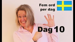 Lär dig svenska  Dag 10  Fem ord per dag  Månader  Svenska CEFR A1 svenskamedmarie [upl. by Haig]