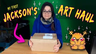 ✨ My first time  Jacksons art supplies ✨ Unpacking Swatching and Sketching [upl. by Divod]