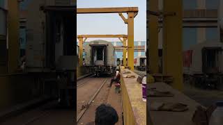 COACH POSITION CHANGING MACHINE viralvideo indianrailways youtubeshorts trending train [upl. by Nocaj987]