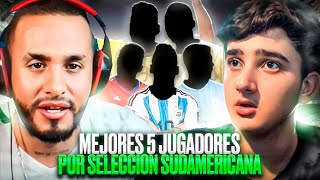 ¿QUIENES SON LOS 5 MEJORES JUGADORES DE CADA SELECCIÓN DE SUDAMERICA Y MEXICO TIERLIST FT MIKE [upl. by Sheeran]