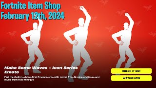 🌟 Fortnite Item Shop  February 12th 2024  Make Some Waves [upl. by Anitsrhc]