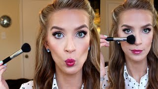 Easy Contouring  Highlighting Tutorial  bronzer blush  LeighAnnSays [upl. by Glen285]