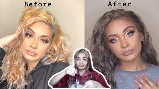 HOW TO GREY HAIR AT HOME  Iman Hassan [upl. by Acissey]