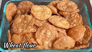 Wheat Flour Chekkali  Wheat flour snacks  wheat flour chekkalu  Simple snacks with wheat flour [upl. by Yetnom]