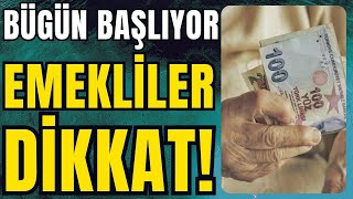 Bugün emekli hesaplarına yatacak Başvuru için neler yapılmalı haber sondakika [upl. by Htir543]