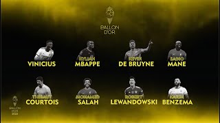 BALLON DOR 2022  FAVORITE NOMINEES TO WIN BALLON DOR 2022 [upl. by Ennayoj]