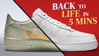 Easy Method To Restore White Sneakers How To Clean White Sneakers Properly [upl. by Kral]