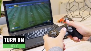 So könnt ihr mit dem PS4Controller am PC zocken  TURN ON Help [upl. by Ahcsatan]