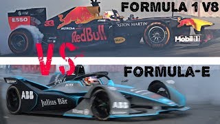 Formula E vs Formula 1 V8  Nagy Futam 2019 Street Show [upl. by Lewie]