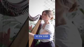 instrumental harp harpist violin violinist newmusic thesoundofmusic edelweis edelweisscover [upl. by Connor]